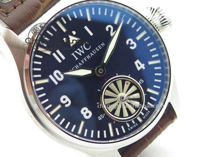 MIROTIME 0105 Reliable Big Pilot “Markus Buhler” IW5003 Turbine V6F Best Edition Blue Dial On Leather Strap A 7324